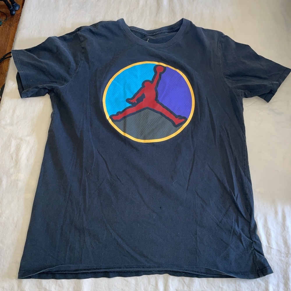 Vintage NIKE Black Jordan AJ VIII Always Reppin Tee Slam Dunk tshirt‎ Large